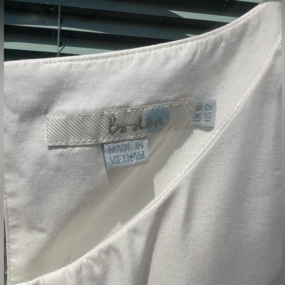 Boden Ravello silk top white size 12 - Picture 7 of 12